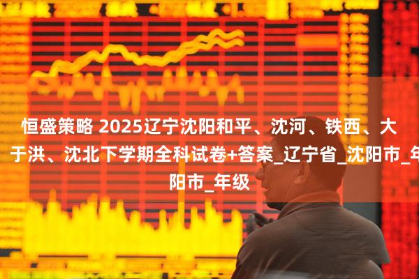 恒盛策略 2025辽宁沈阳和平、沈河、铁西、大东、于洪、沈北下学期全科试卷+答案_辽宁省_沈阳市_年级