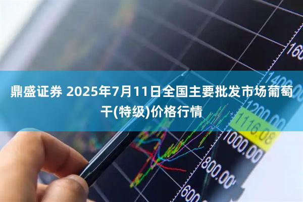 鼎盛证券 2025年7月11日全国主要批发市场葡萄干(特级)价格行情