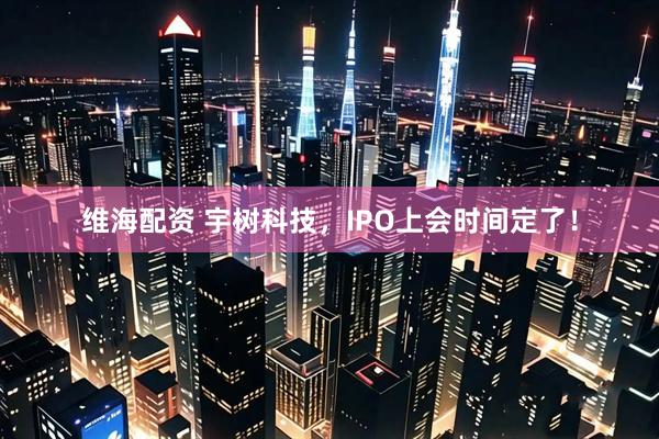 维海配资 宇树科技，IPO上会时间定了！